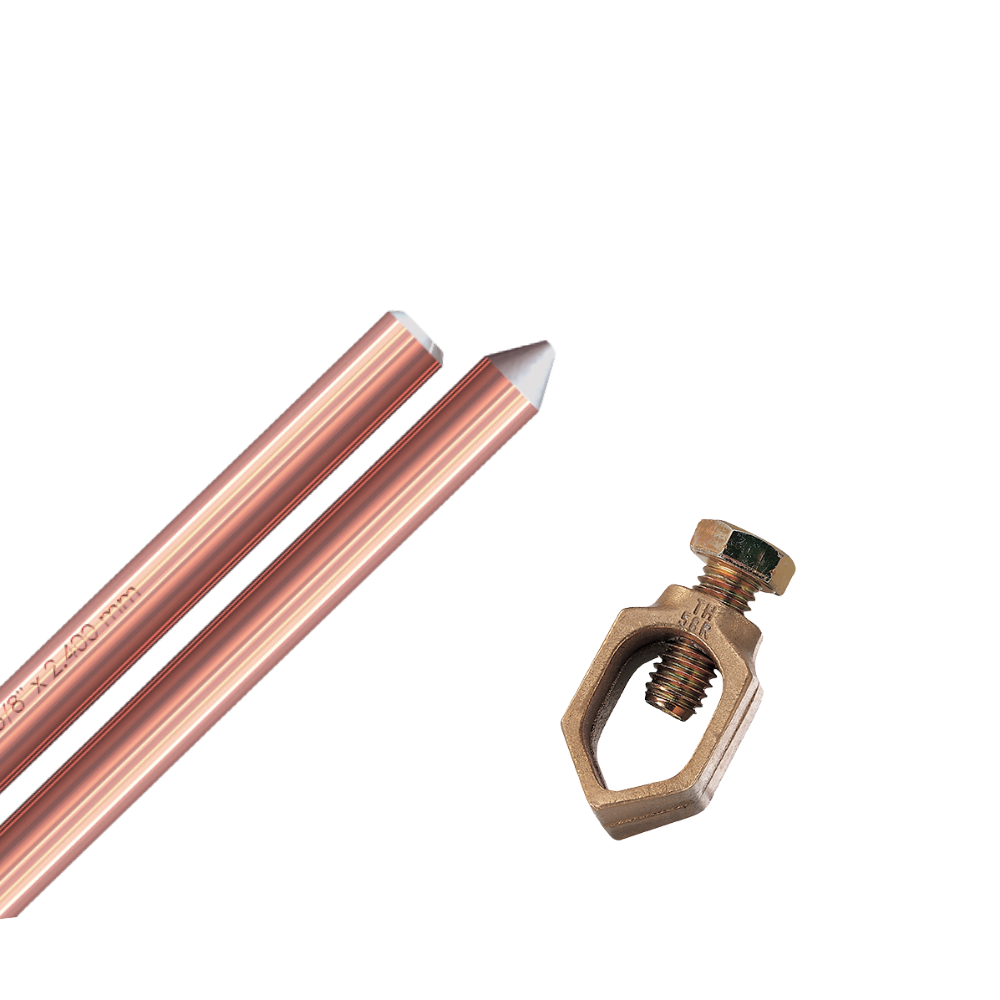 Kit haste de aterramento + grampo th